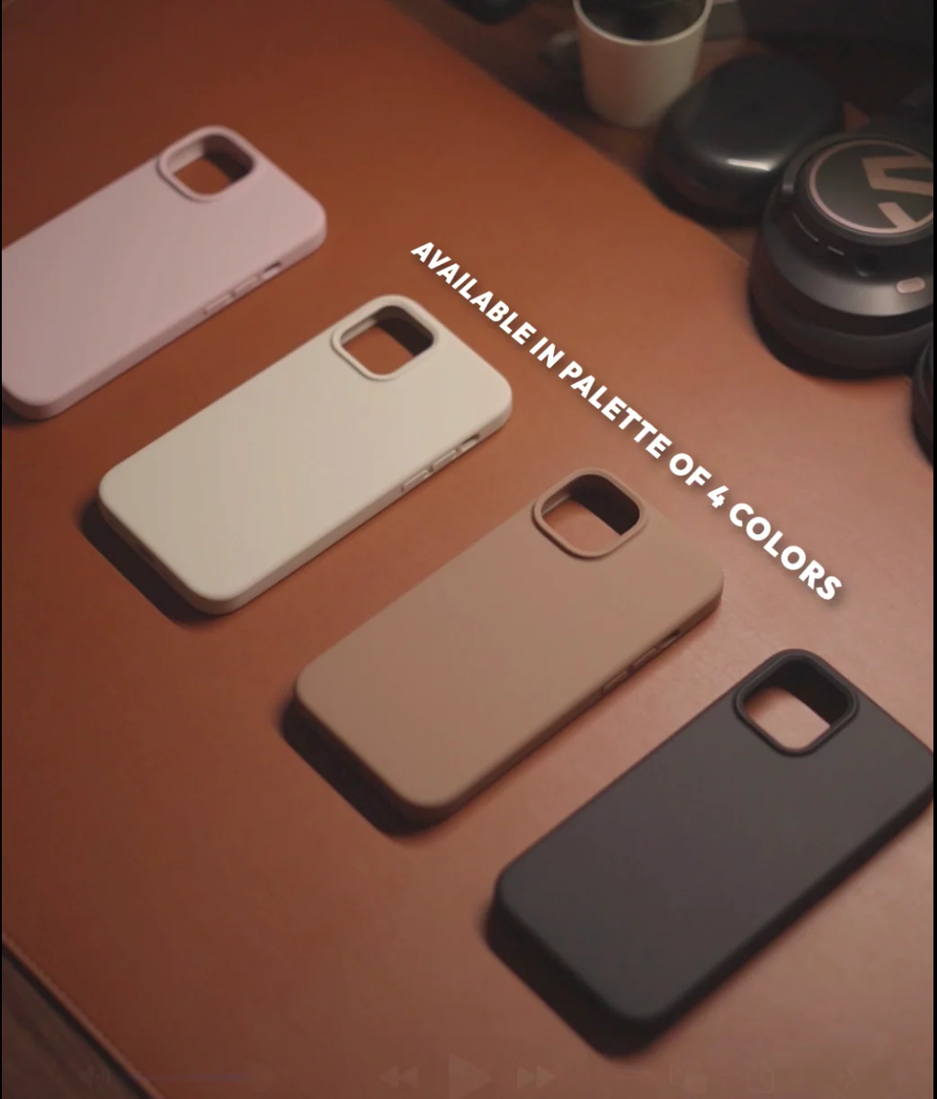 Coffee Brown Liquid Silicone iPhone Case - Image 3