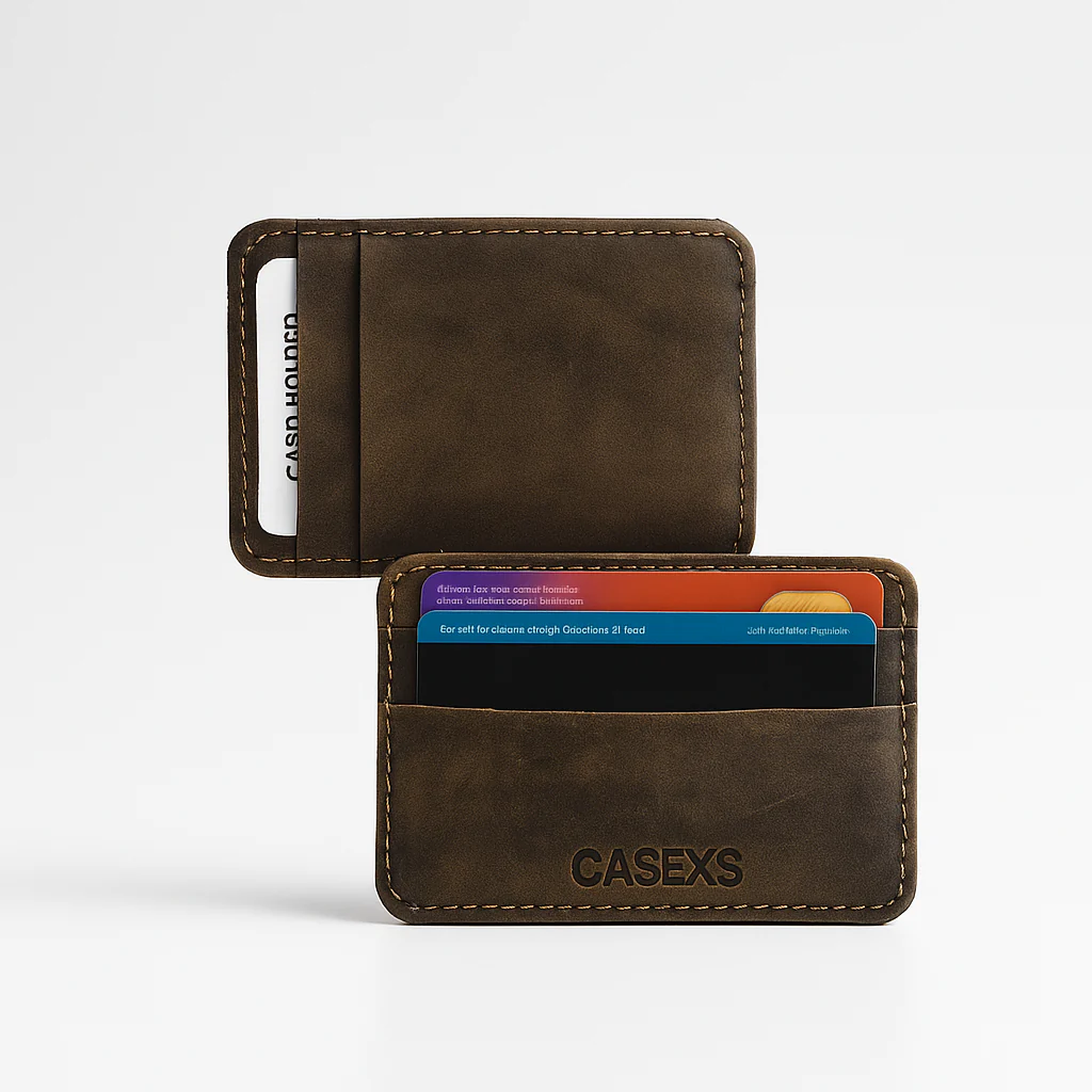 Pure Leather Slim Pocket Card Wallet - Image 3