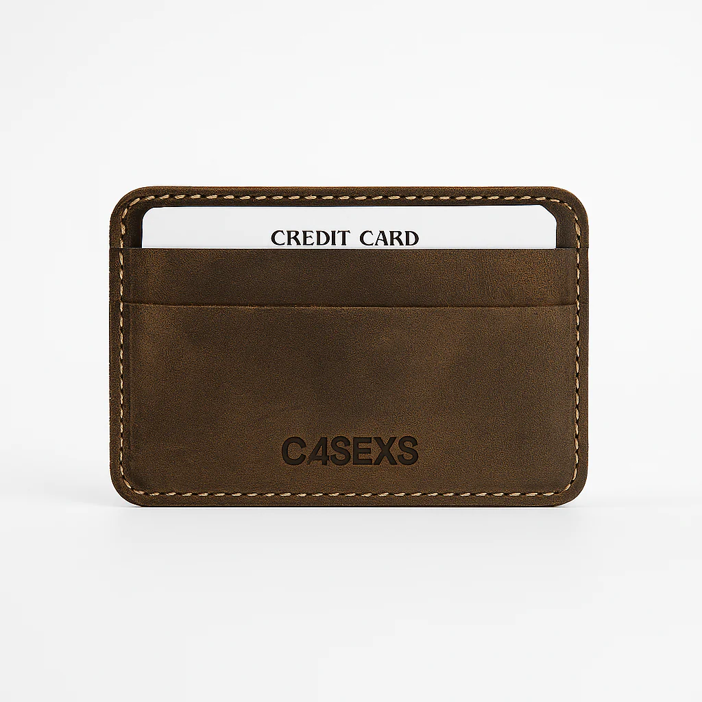 Pure Leather Slim Pocket Card Wallet - Image 4