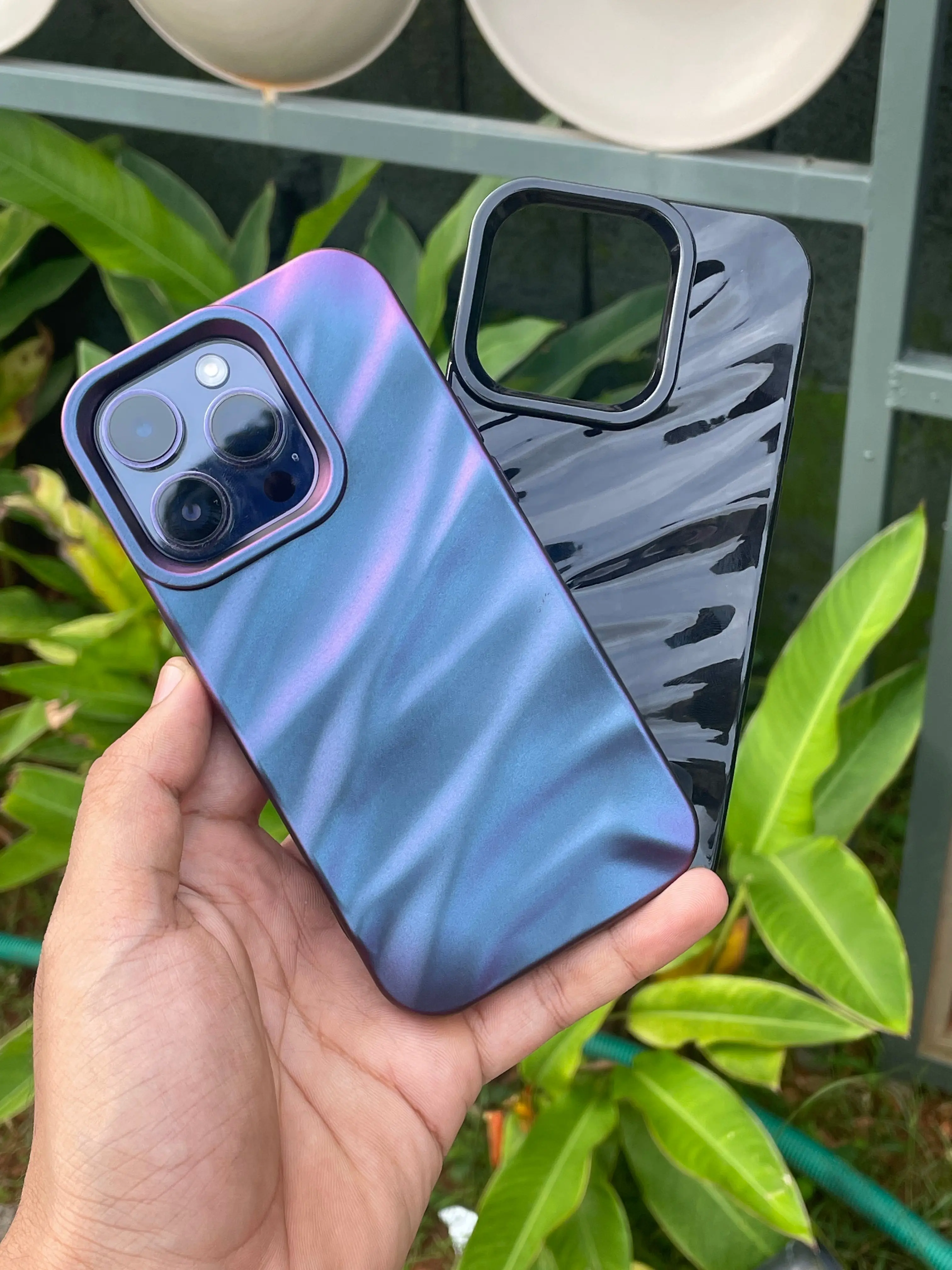 Shimmering Purple Wave iPhone Case - Image 3